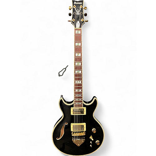 Used Ibanez ar520 Black and Gold Hollow Body Electric Guitar Black and Gold