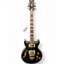 Used Ibanez ar520 Black and Gold Hollow Body Electric Guitar Black and Gold