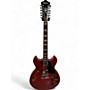 Used Ibanez Used Ibanez as7312-tcd Trans Red Hollow Body Electric Guitar Trans Red