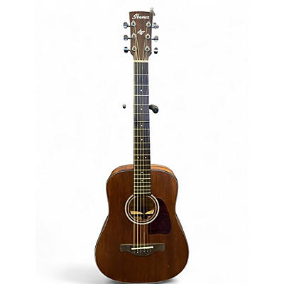 Used Ibanez aw54 mini Mahogany Acoustic Guitar