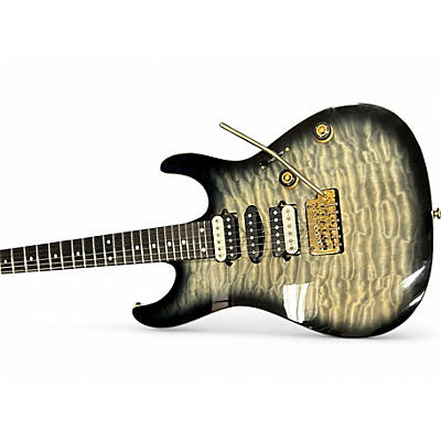 Used Ibanez az47p1qm Trans Black Solid Body Electric Guitar