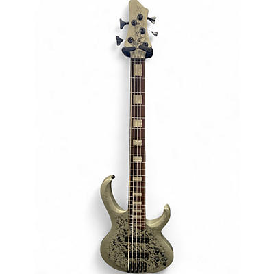 Used Ibanez btb25th5 Silver Electric Bass Guitar