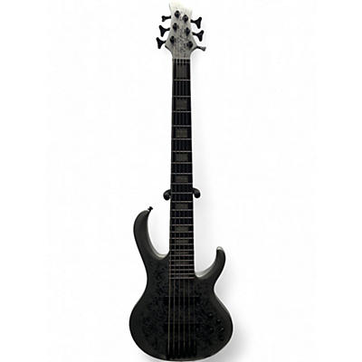 Used Ibanez btb25th6 Silver Electric Bass Guitar