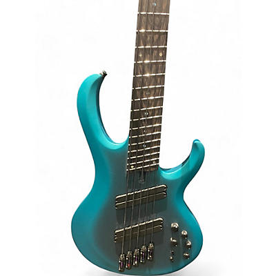 Ibanez Used Ibanez btb605ms Cerulean Blue Electric Bass Guitar