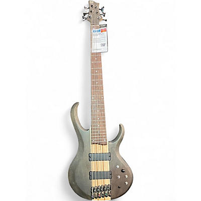Used Ibanez btb606 transparent gray Electric Bass Guitar