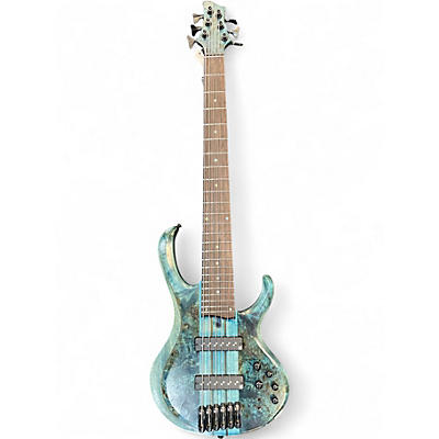 Used Ibanez btb946 Blue Electric Bass Guitar