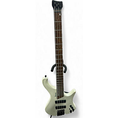 Used Ibanez ehb1000 Alpine White Electric Bass Guitar