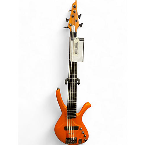 Ibanez Used Ibanez ergodyne 5 string Orange Electric Bass Guitar Orange