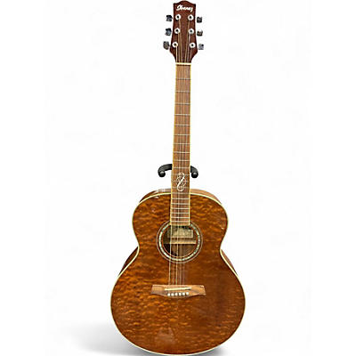 Used Ibanez ew20qmhn quilted brown Acoustic Guitar