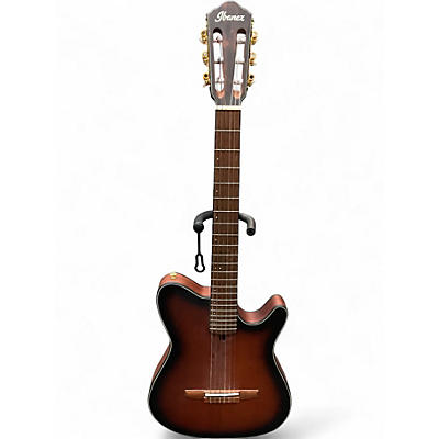 Used Ibanez frh10n Brown Acoustic Electric Guitar