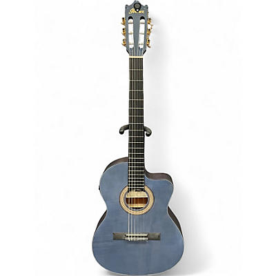 Used Ibanez ga5fmtceob Blue Burst Classical Acoustic Electric Guitar