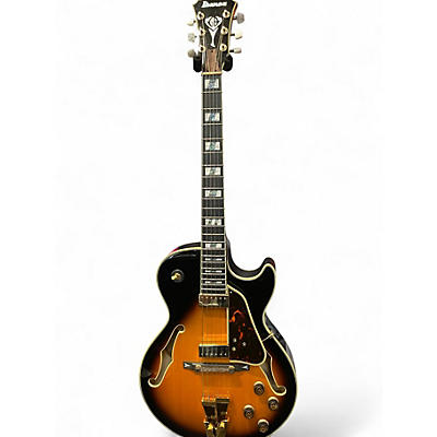 Used Ibanez gb10se-bs Tobacco Sunburst Hollow Body Electric Guitar