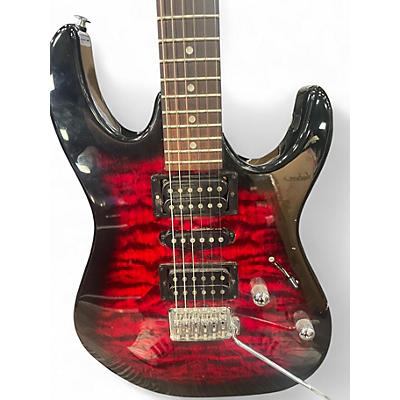 Used Ibanez gio GRX70QA Red Solid Body Electric Guitar
