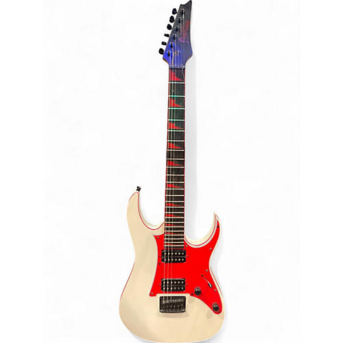 Used Ibanez grg131dx Alpine White Solid Body Electric Guitar Alpine White