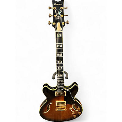 Used Ibanez  jsm100 2 Tone Sunburst Hollow Body Electric Guitar