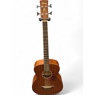 Used Ibanez pcbe12mh-opn Natural Acoustic Bass Guitar