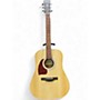 Used Ibanez pf50 left handed Natural Acoustic Guitar Natural