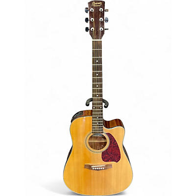 Used Ibanez pf5ce natural Acoustic Electric Guitar