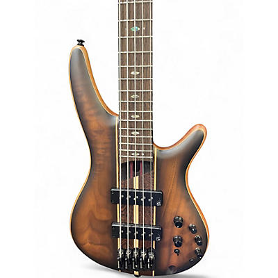 Used Ibanez premium sr1355b Sunburst Electric Bass Guitar
