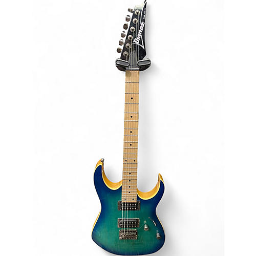Used Ibanez rg421ahm blue moon burst Solid Body Electric Guitar blue moon burst