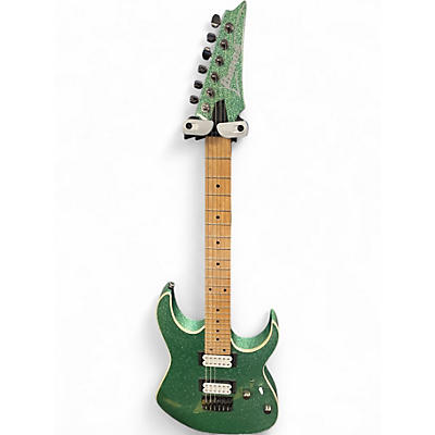 Used Ibanez rg421msp Emerald Green Solid Body Electric Guitar
