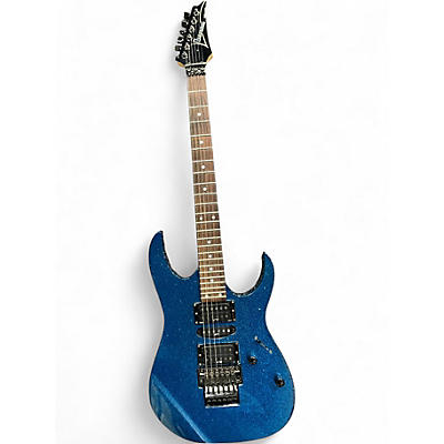 Used Ibanez rg517 Blue Sapphire Solid Body Electric Guitar