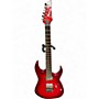 Used Ibanez rg6005feqm Crimson Red Trans Solid Body Electric Guitar Crimson Red Trans