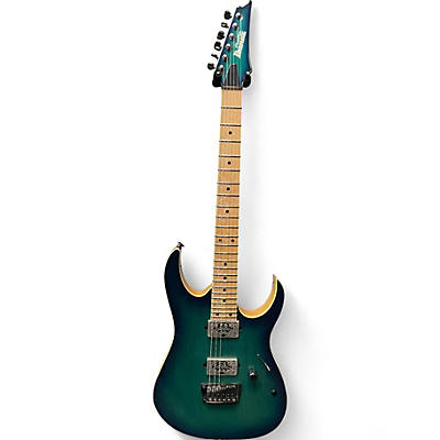 Used Ibanez rg652ahm nebula green burst Solid Body Electric Guitar