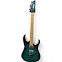 Used Ibanez rg652ahm nebula green burst Solid Body Electric Guitar nebula green burst