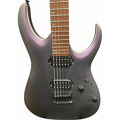 Used Ibanez rga42ex Trans Purple Solid Body Electric Guitar
