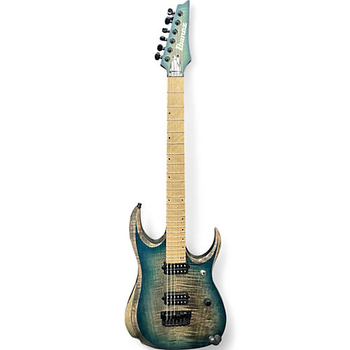 Used Ibanez rgd61al stained sapphire blue burst Solid Body Electric Guitar stained sapphire blue burst