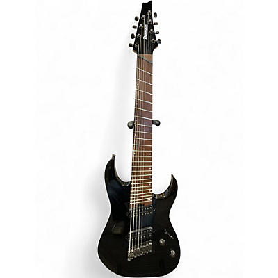 Used Ibanez rgms8 black Solid Body Electric Guitar