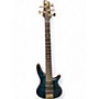 Used Ibanez sr2405w Emerald Green Electric Bass Guitar Emerald Green