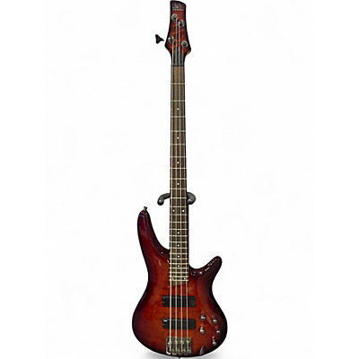 Used Ibanez sr400qm trans burst brown Electric Bass Guitar