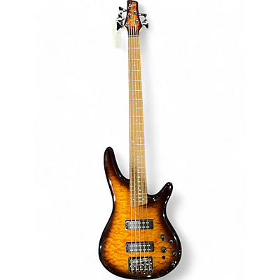 Used Ibanez sr405eqm 3 Color Sunburst Electric Bass Guitar