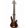 Used Ibanez sr5506 prestige 6 string mocha flat Electric Bass Guitar mocha flat