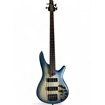 Used Ibanez sr600E cOSMIC bLUE Electric Bass Guitar