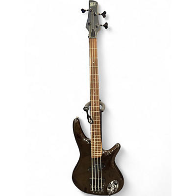 Used Ibanez sr690 Trans Black Electric Bass Guitar