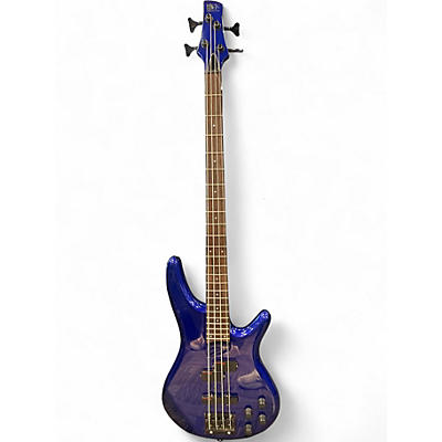 Used Ibanez sr800le electric blue Electric Bass Guitar