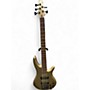 Used Ibanez sr885 Gold Electric Bass Guitar Gold