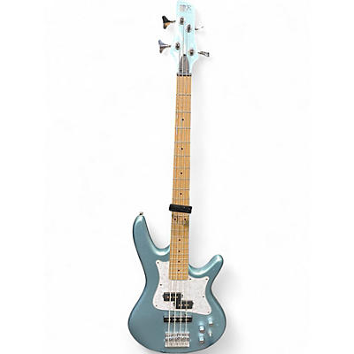 Used Ibanez srmd200 Chrome Blue Electric Bass Guitar