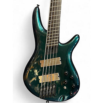 Used Ibanez srms725 blue chameleon Electric Bass Guitar