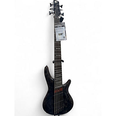 Used Ibanez srms806 trans grey Electric Bass Guitar