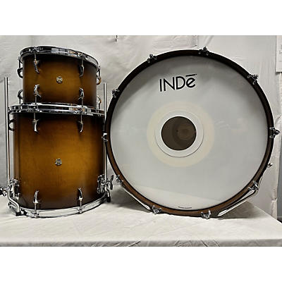 Used Inde 3 piece Flex Tuned Maple Faded Tobacco Drum Kit
