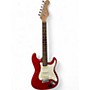 Used Indiana MISCELLANEOUS STRAT STYLE Trans Red Solid Body Electric Guitar Trans Red
