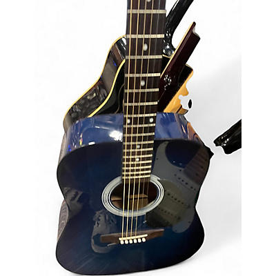 Used Indiana SCOUT Blue to Black Fade Acoustic Guitar
