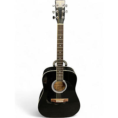 Used Indiana Scout Black Acoustic Guitar
