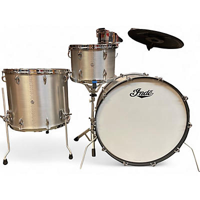 Used Indie 3 Piece ALUMINUM KALAMAZOO ALUMINUM Drum Kit