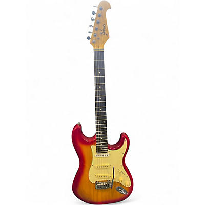 Used Indio Cali Dlx Plus Cherry Sunburst Solid Body Electric Guitar