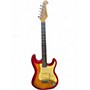 Used Indio Cali Dlx Plus Cherry Sunburst Solid Body Electric Guitar Cherry Sunburst